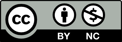 Logo of the Creative Commons Non Commercial International License of Use