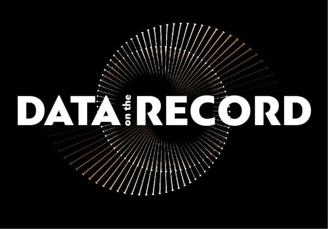 data on the record logo