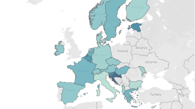map of cases in prisoners in europe